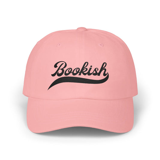Bookish Embroidered Baseball Cap-Black