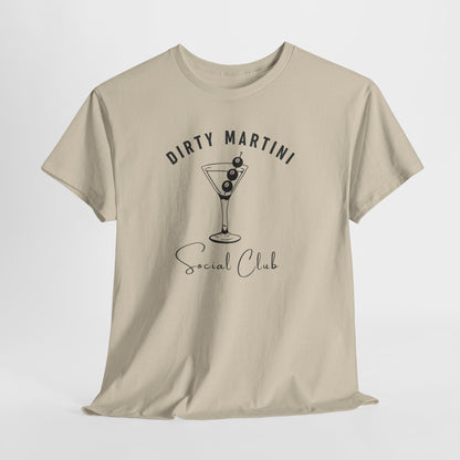 Dirty Martini Social Club T-Shirt I Books + Sips Merch