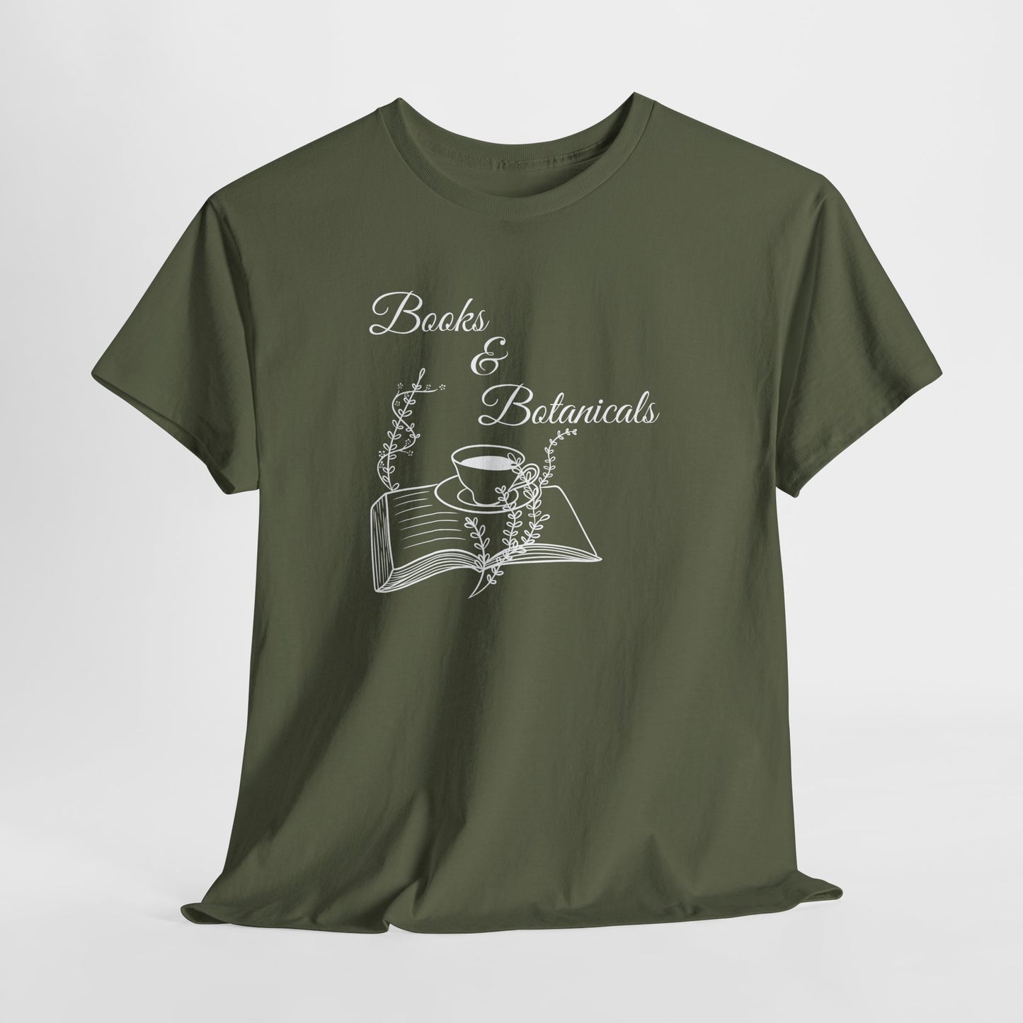 Botanical Book Lover Tee I Book & Plant Lover Apparel