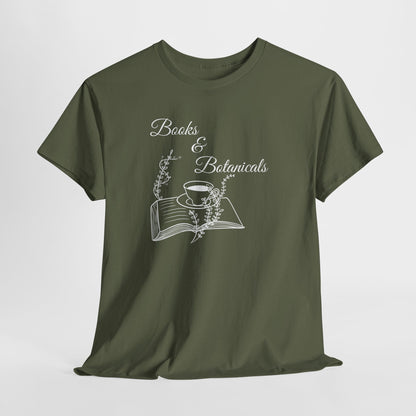 Botanical Book Lover Tee I Book & Plant Lover Apparel