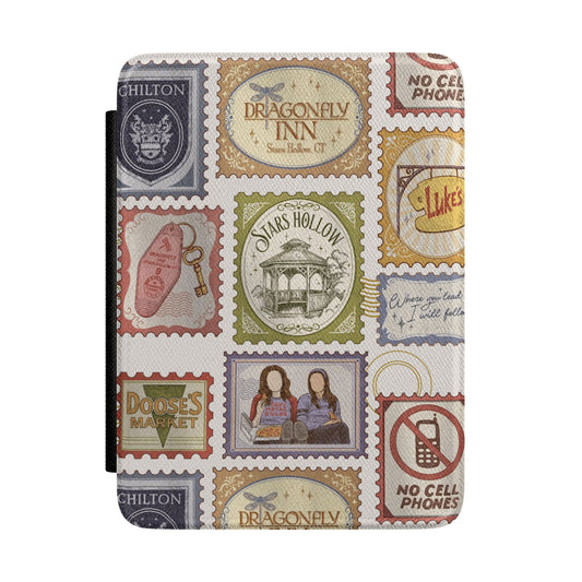 Stars Hollow Stamp Collection Leatherette Kindle Paperwhite Case