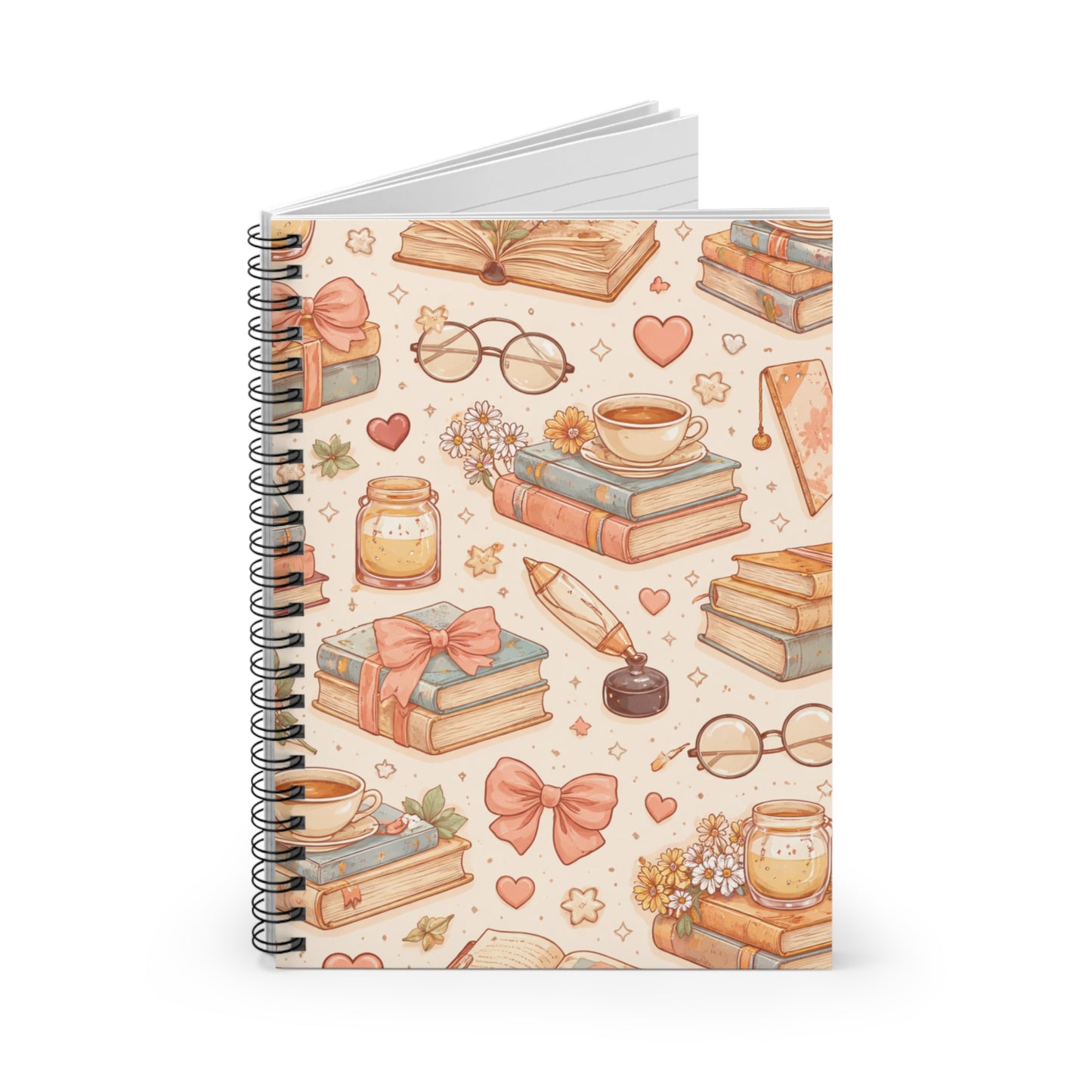 Cozy Booklover Spiral Notebook