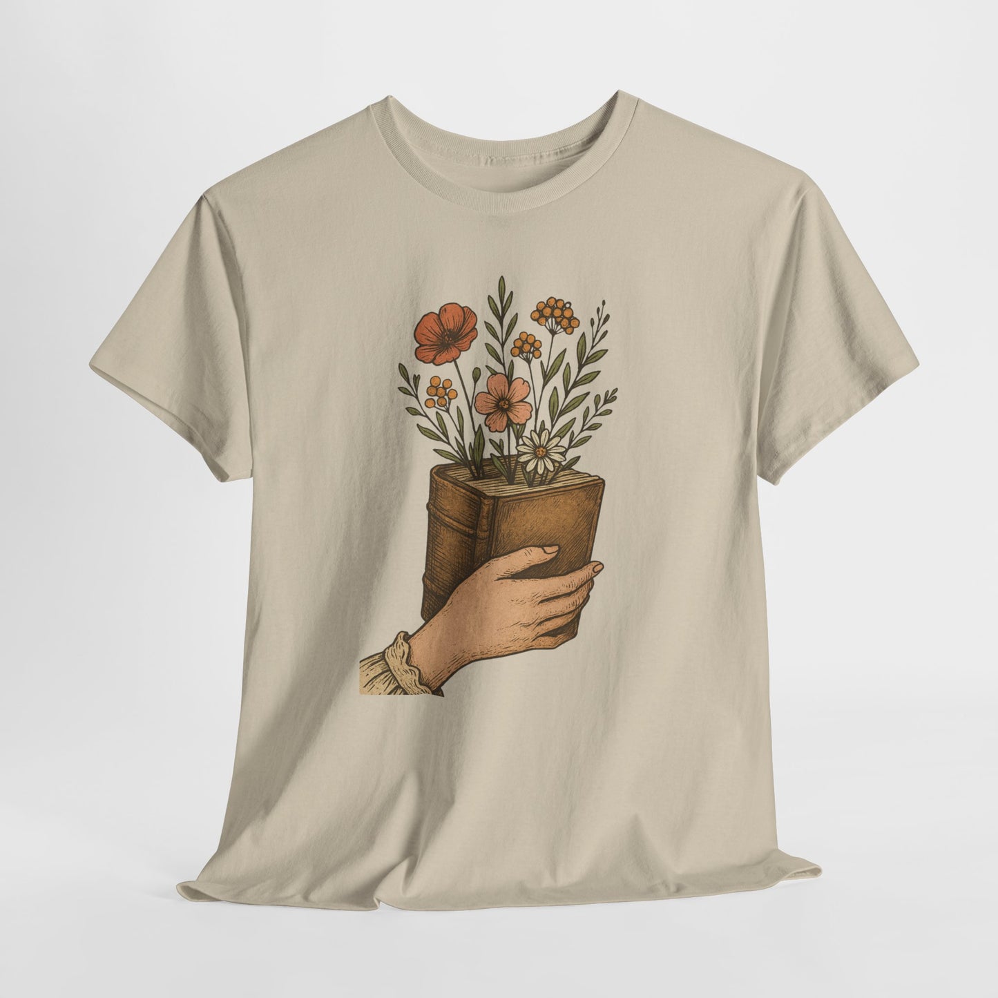 Bloom From Books Tee-Floral Book T-Shirt