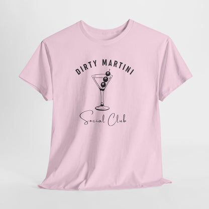 Dirty Martini Social Club T-Shirt I Books + Sips Merch