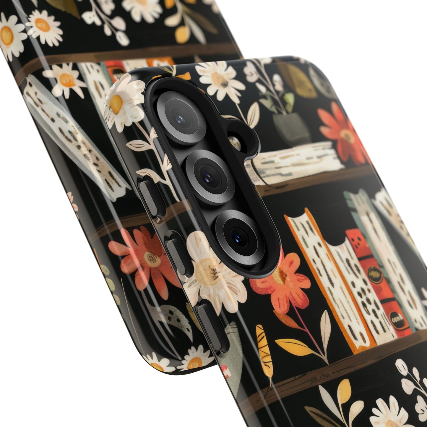 Cozy Bookshelf Bloom Phone Case