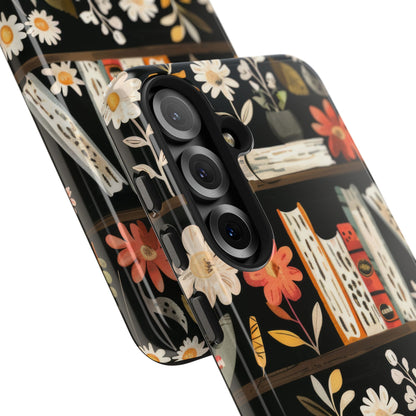 Cozy Bookshelf Bloom Phone Case
