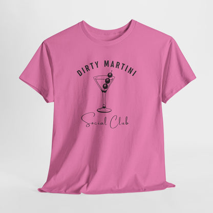 Dirty Martini Social Club T-Shirt I Books + Sips Merch
