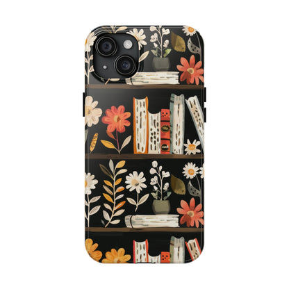 Cozy Bookshelf Bloom Phone Case