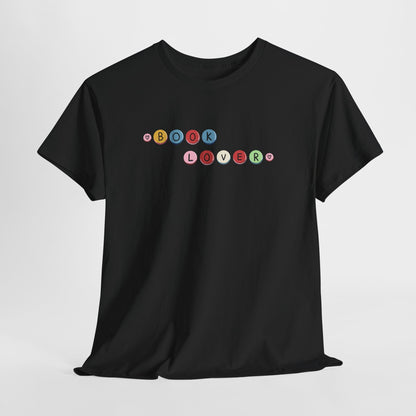 Book Lover T-Shirt — Colorful Bead Reading Tee