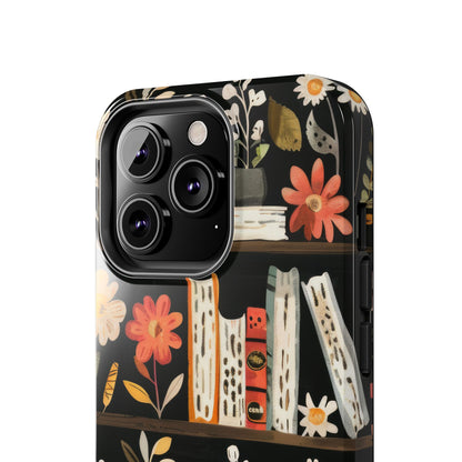 Cozy Bookshelf Bloom Phone Case