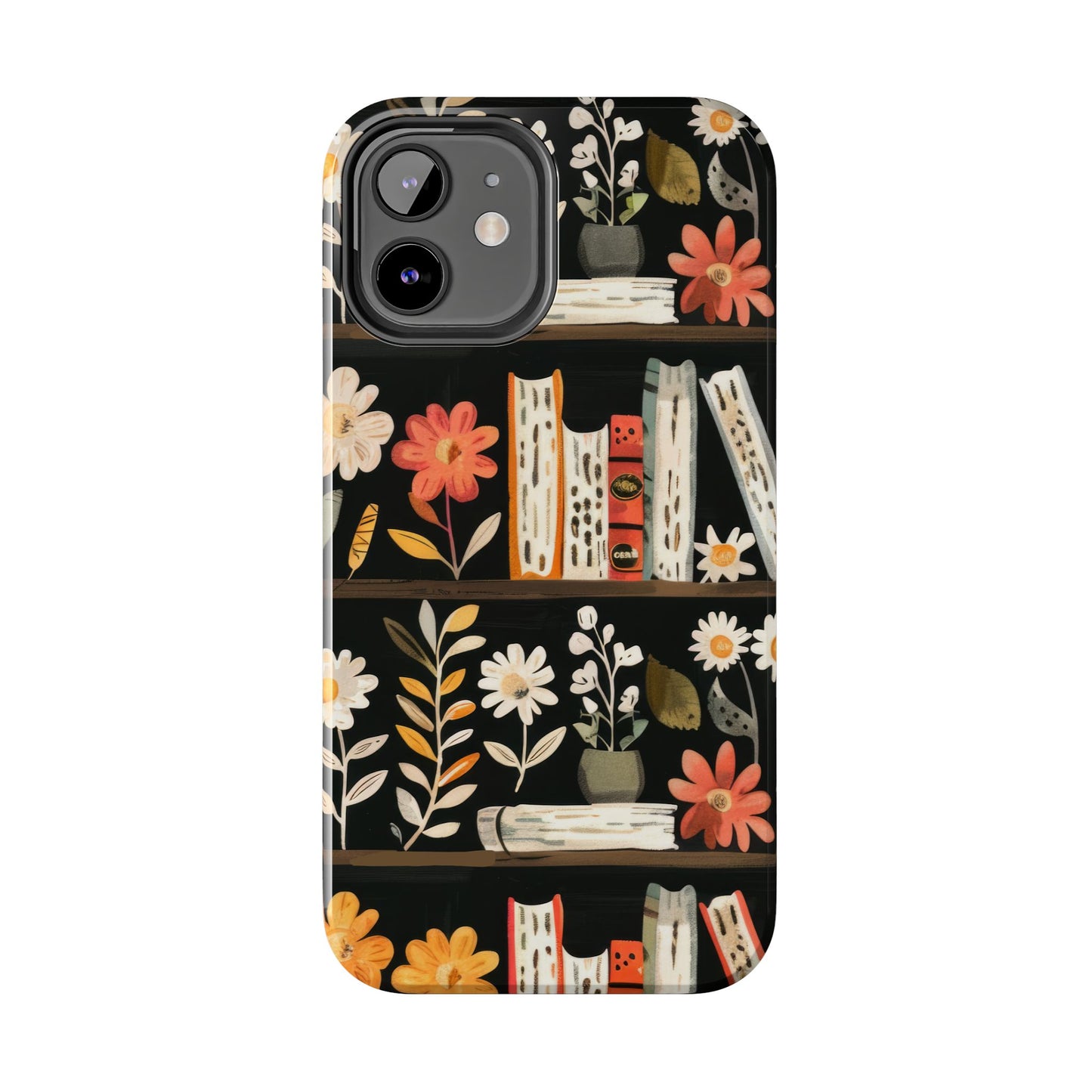 Cozy Bookshelf Bloom Phone Case