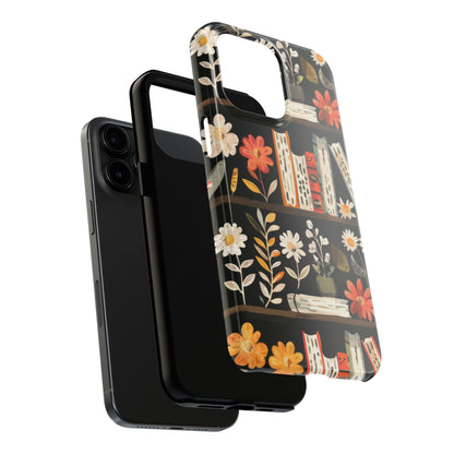 Cozy Bookshelf Bloom Phone Case