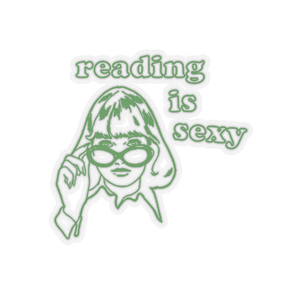 Reading Is Sexy Sticker — Retro Girl Bookish