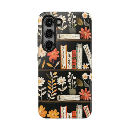 Cozy Bookshelf Bloom Phone Case
