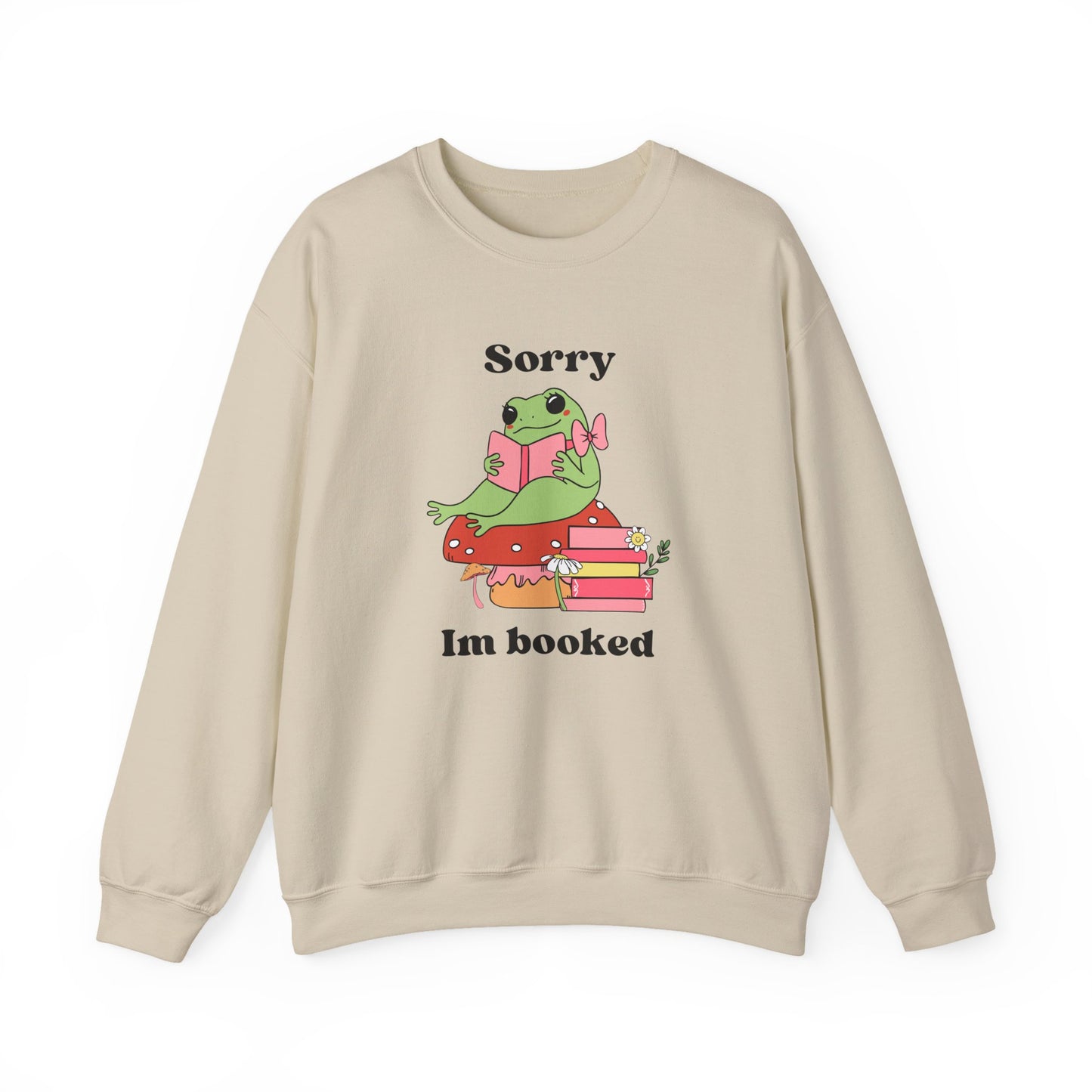 Sorry, I’m Booked Crewneck – Books & Sips Collection