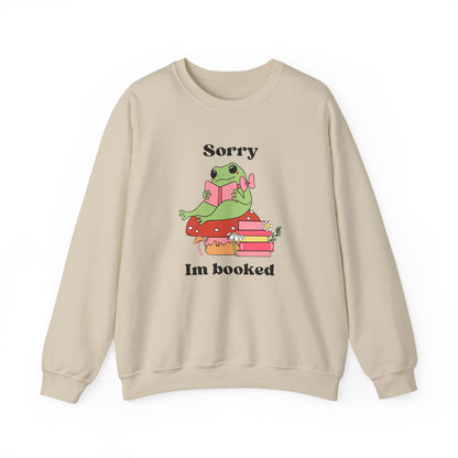 Sorry, I’m Booked Crewneck – Books & Sips Collection