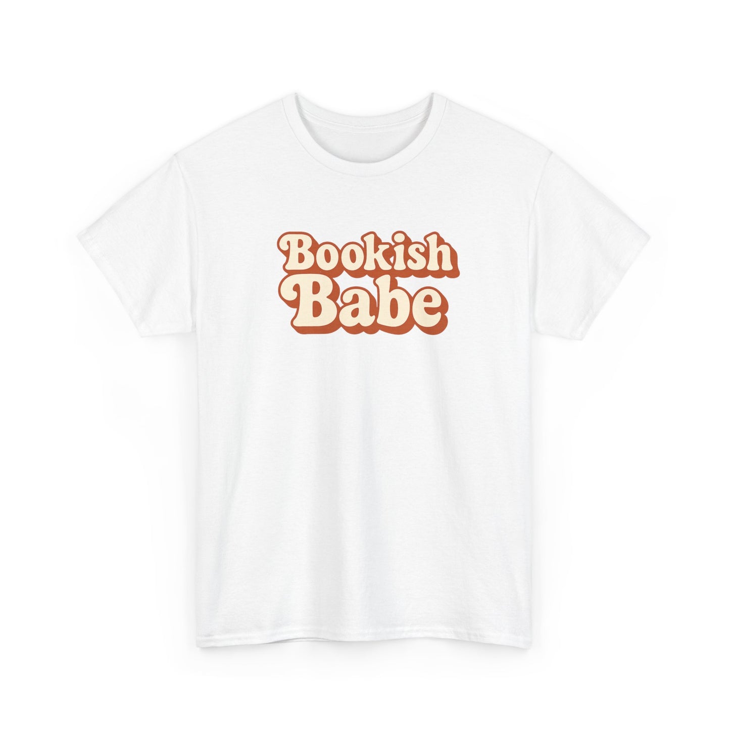Bookish Babe T-Shirt — Retro Script Graphic Tee for Book Lovers