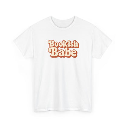 Bookish Babe T-Shirt — Retro Script Graphic Tee for Book Lovers