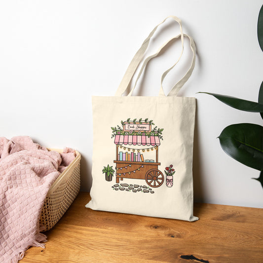 Cottagecore Book Shoppe Tote