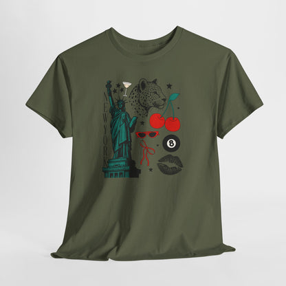 New York Socialite Summer Cotton T-Shirt-Gossip Girl