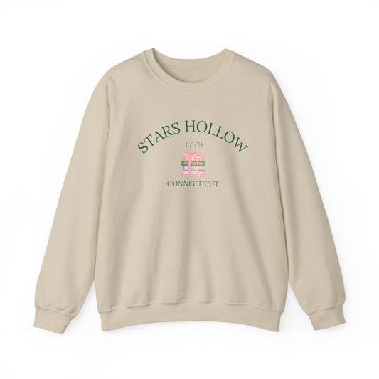 Stars Hollow Ribbon Bookstack Crewneck Sweatshirt -Cozy Gilmore Girls Apparel