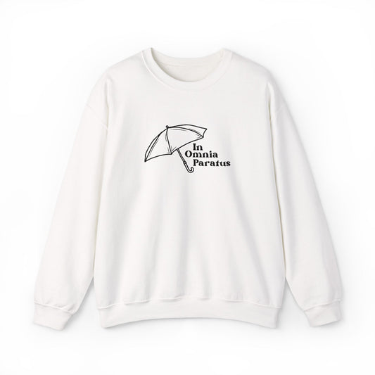In Omnia Paratus Embroidered Crewneck Sweatshirt-Gilmore Girls