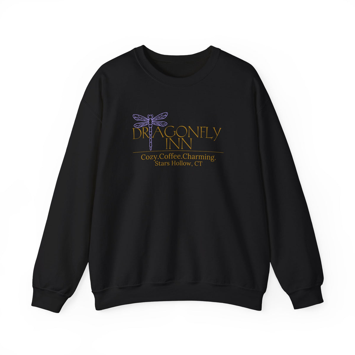 Dragonfly Inn Crewneck Sweatshirt-Cozy Coffee Charm for Stars Hollow Fans