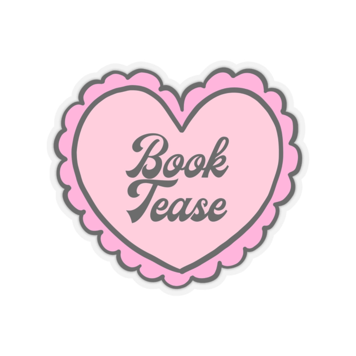 Book Tease Heart Sticker