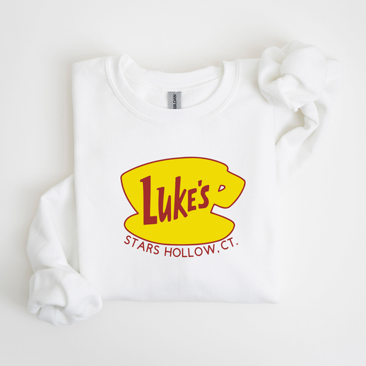 Luke's Diner Crewneck Sweatshirt-Cozy Gilmore Girls Apparel