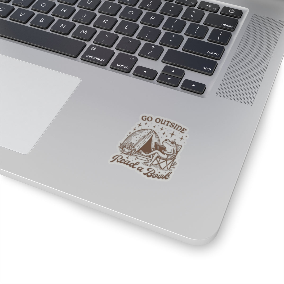 Go Outside, Read a Book Camping Sticker