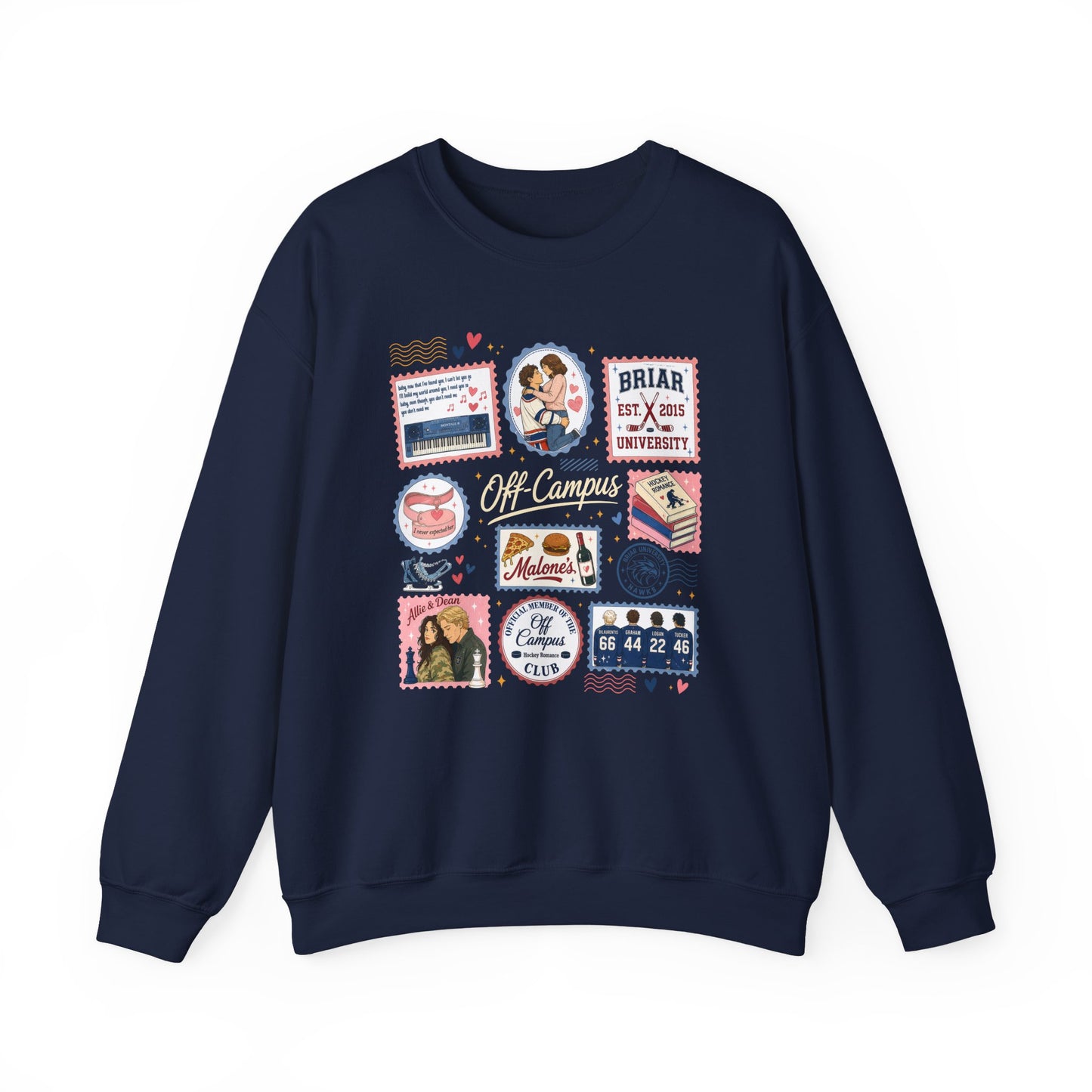 Off-Campus Hockey Romance Crewneck Sweatshirt