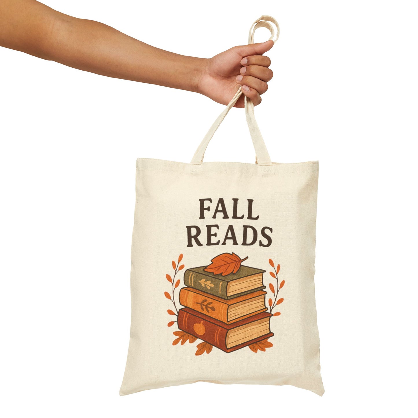 Fall Reads Canvas Tote-Autumn Tote Bag