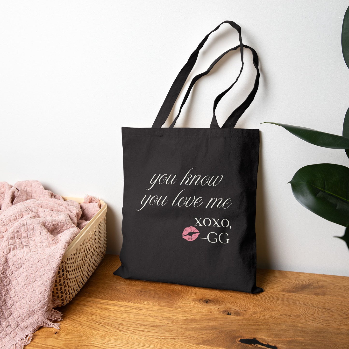 You Know You Love Me Tote Canvas Tote Bag-Gossip Girl
