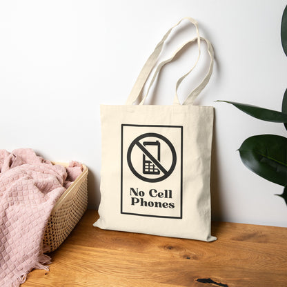 No Cell Phones at Luke's Diner! Canvas Tote Bag-Gilmore Girls Stars Hollow