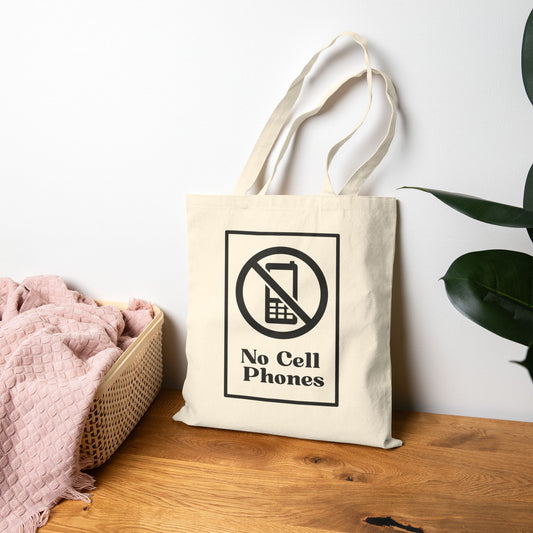 No Cell Phones at Luke's Diner! Canvas Tote Bag-Gilmore Girls Stars Hollow