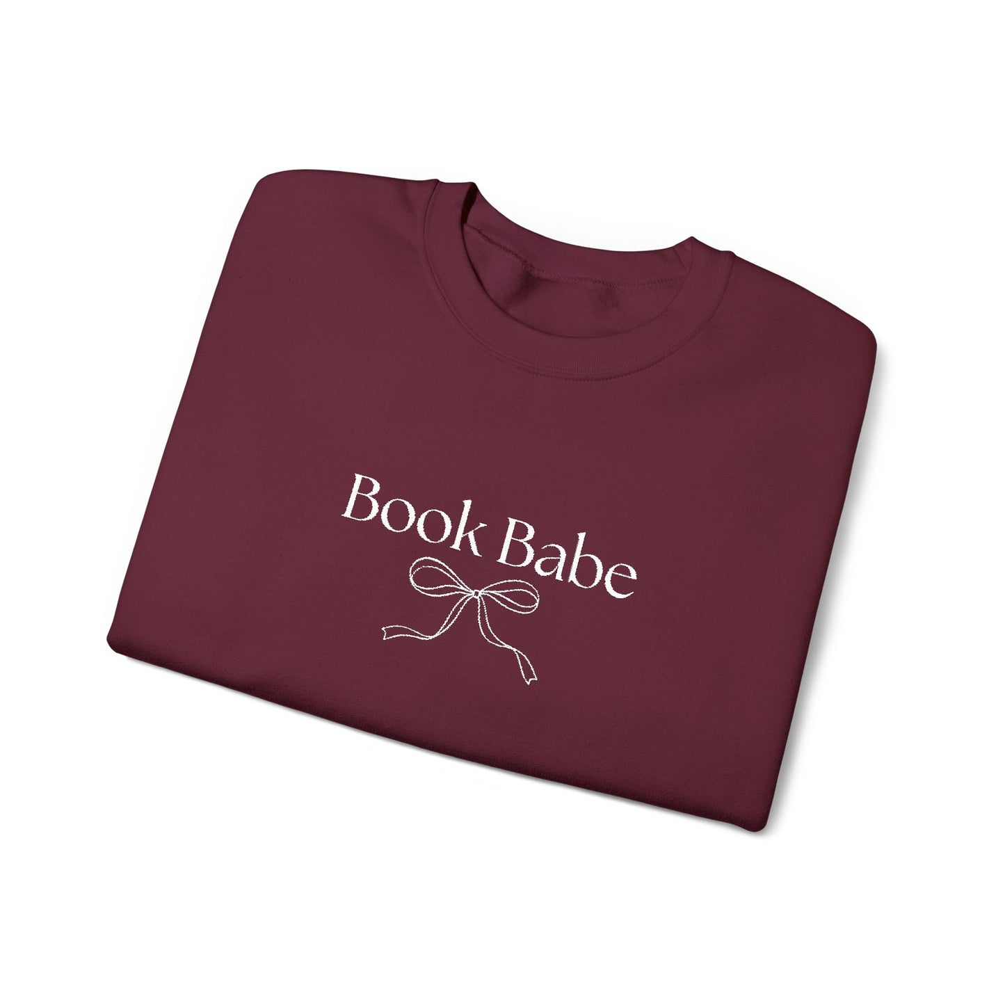 Book Babe Embroidered Crewneck Sweatshirt