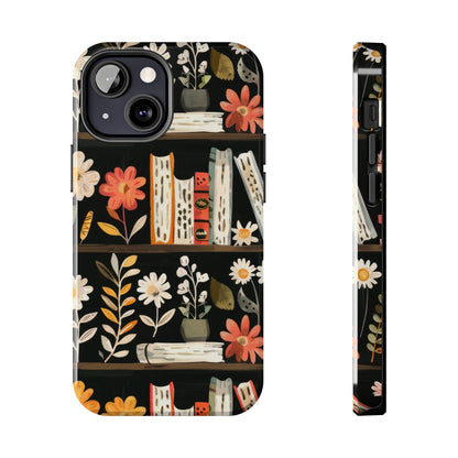 Cozy Bookshelf Bloom Phone Case