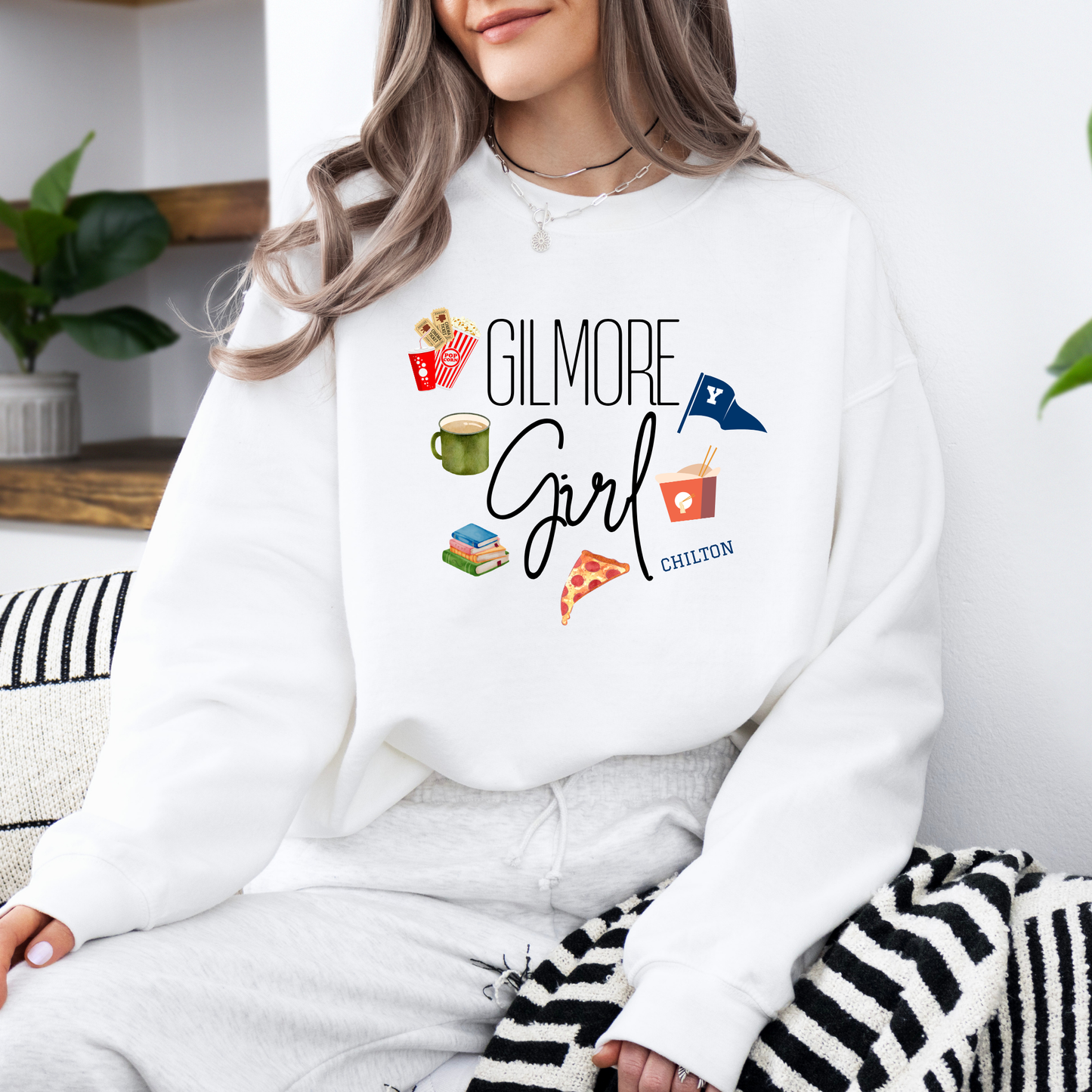 Gilmore Girl Lifestyle Crewneck Sweatshirt-Gilmore Girls Apparel