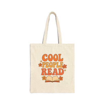 Cool People Read Vintage Floral Book Lover Tote