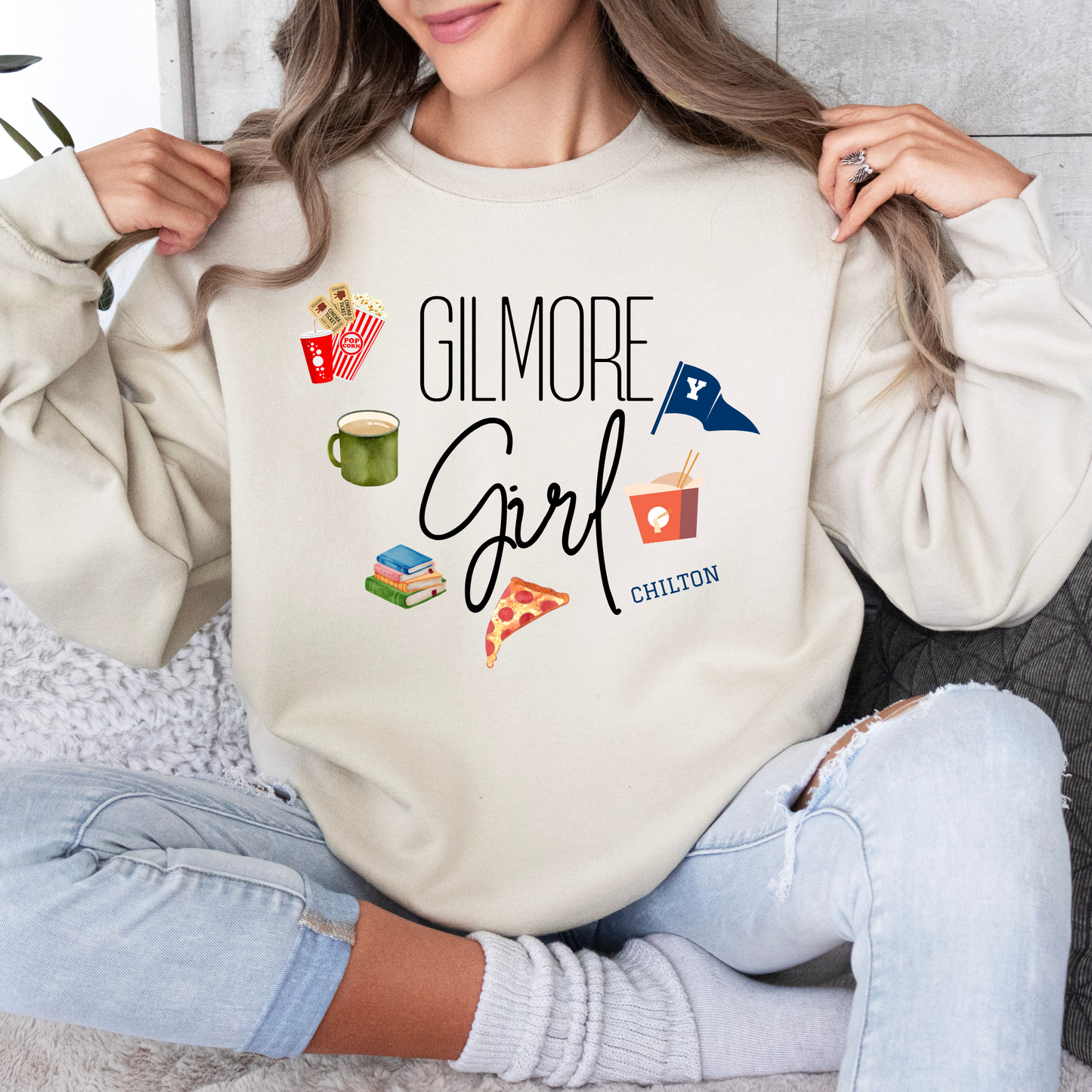 Gilmore Girl Lifestyle Crewneck Sweatshirt-Gilmore Girls Apparel