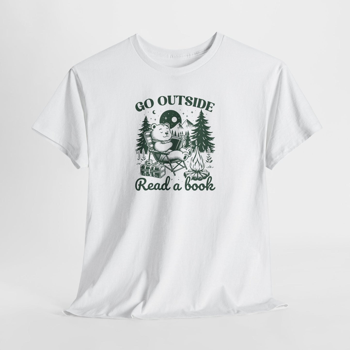 Go Outside Read a Book T-Shirt — Bookish Tee
