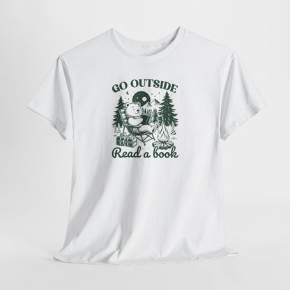 Go Outside Read a Book T-Shirt — Bookish Tee