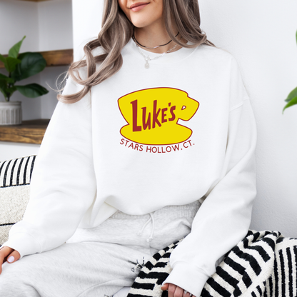 Luke's Diner Crewneck Sweatshirt-Cozy Gilmore Girls Apparel
