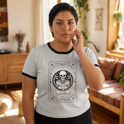 The Reader Retro Cropped Tee