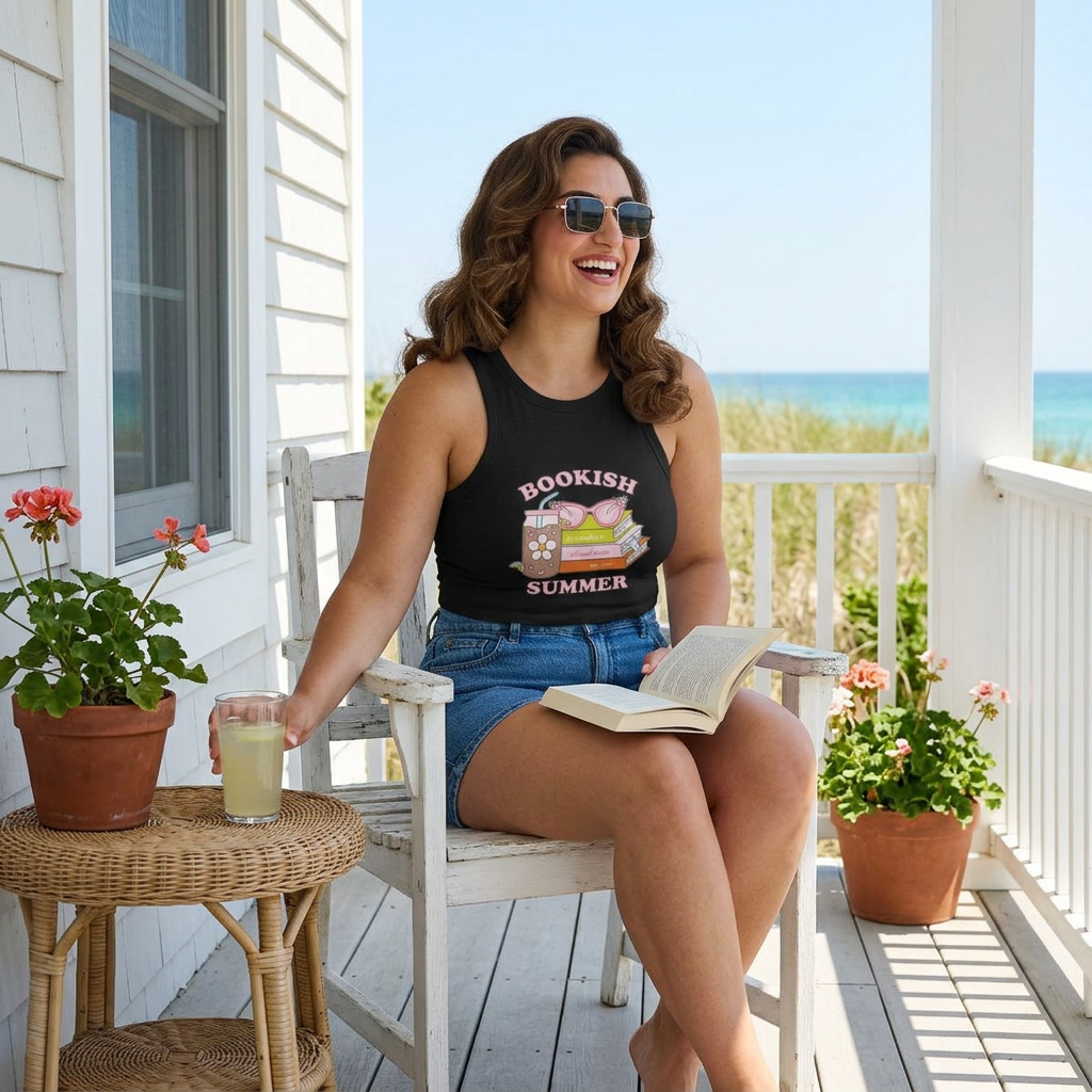 Bookish Summer Racer Tank Top