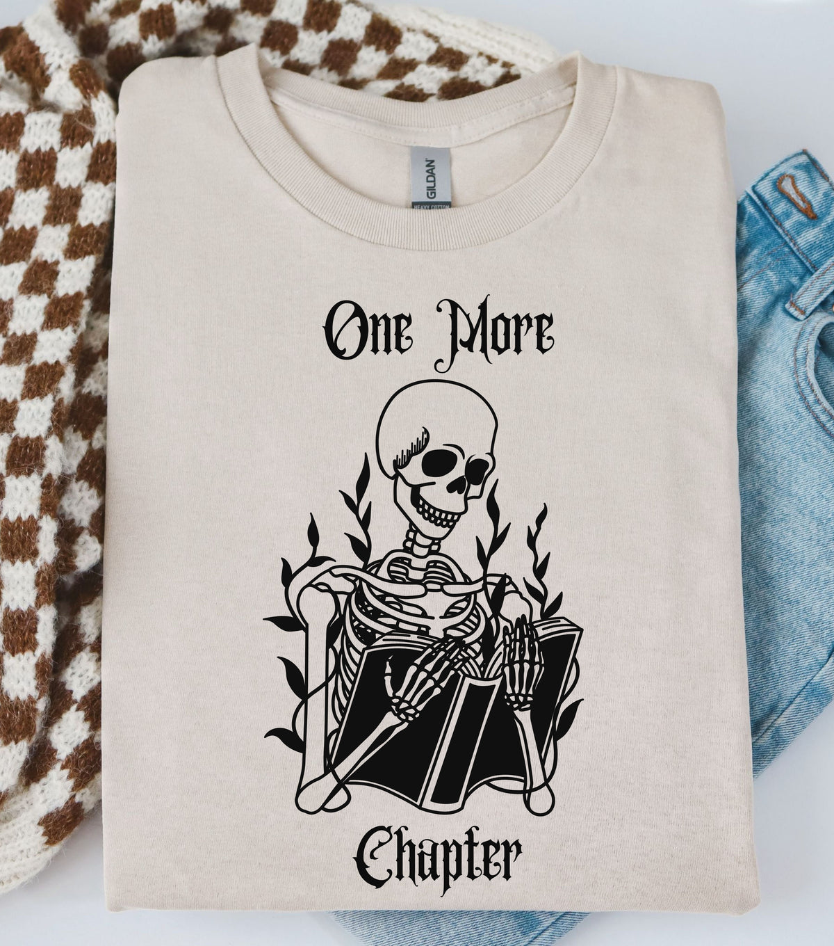 One More Chapter Skeleton T-Shirt 💀📚