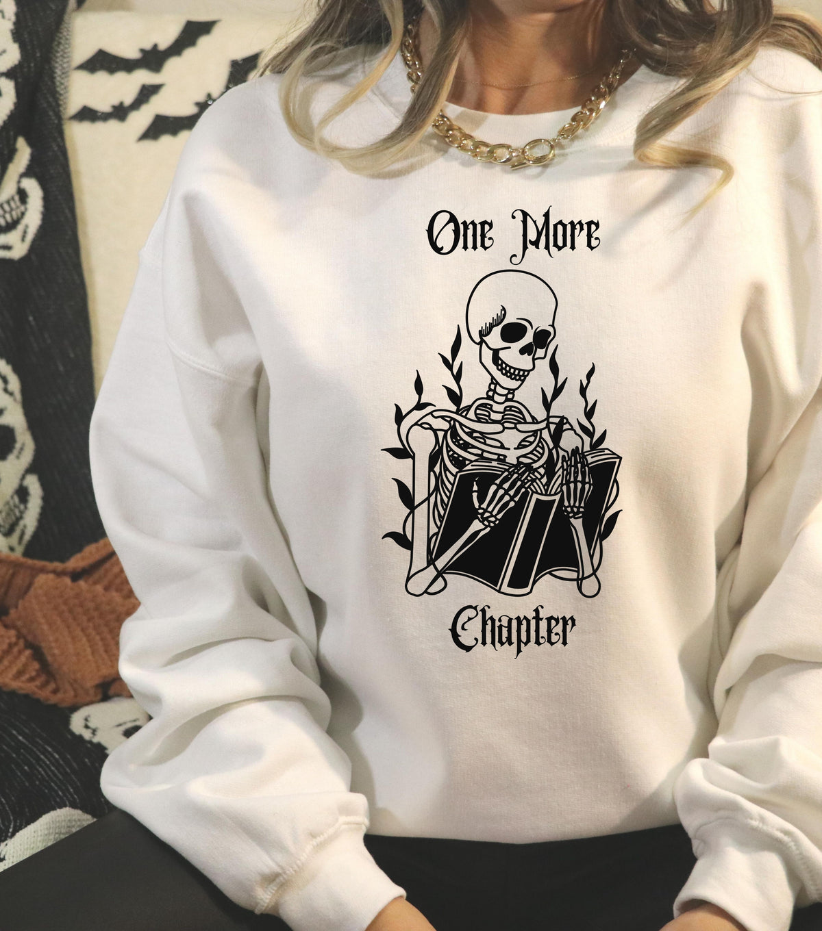 One More Chapter Skeleton Crewneck 💀🖤