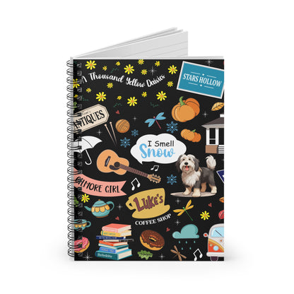 Stars Hollow Icons Spiral Notebook-Gilmore Girls