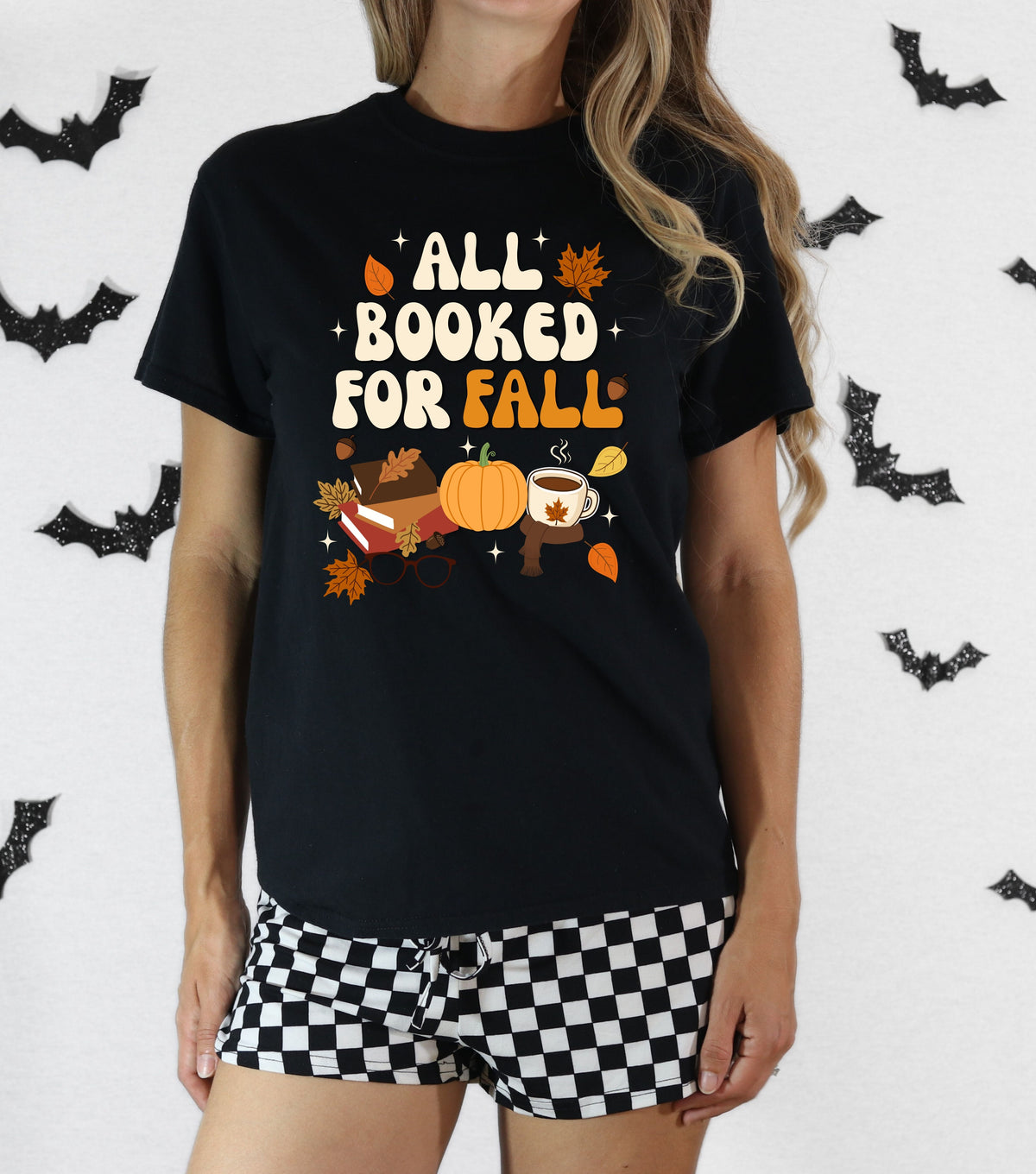 All Booked for Fall Bookish T-Shirt 🍂📚