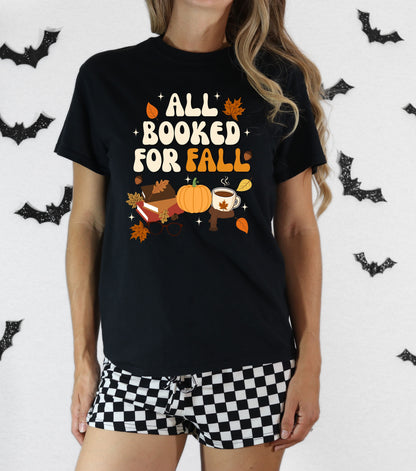 All Booked for Fall Bookish T-Shirt 🍂📚